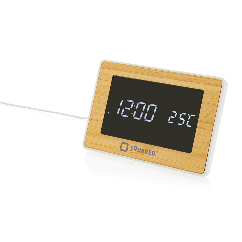 Utah RCS recycled plastic and bamboo LED clock - brendiran