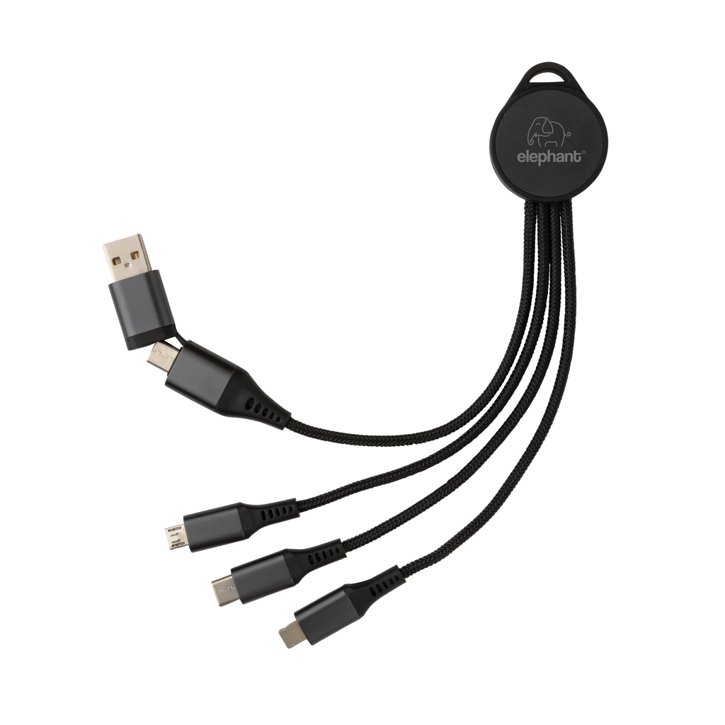 Terra RCS recycled aluminium 6-in-1 charging cable - brendiran