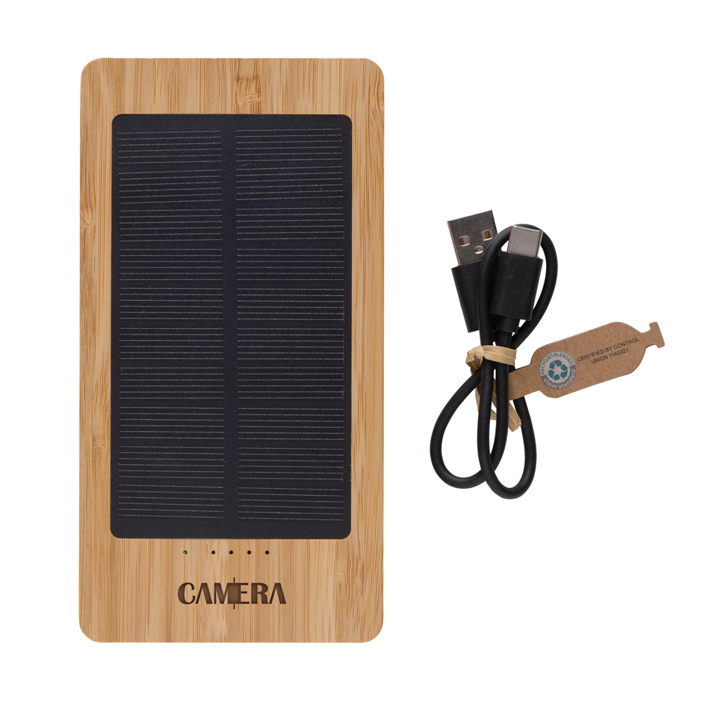 Sunwick 10.000 mAh Bamboo solar powerbank - brendiran