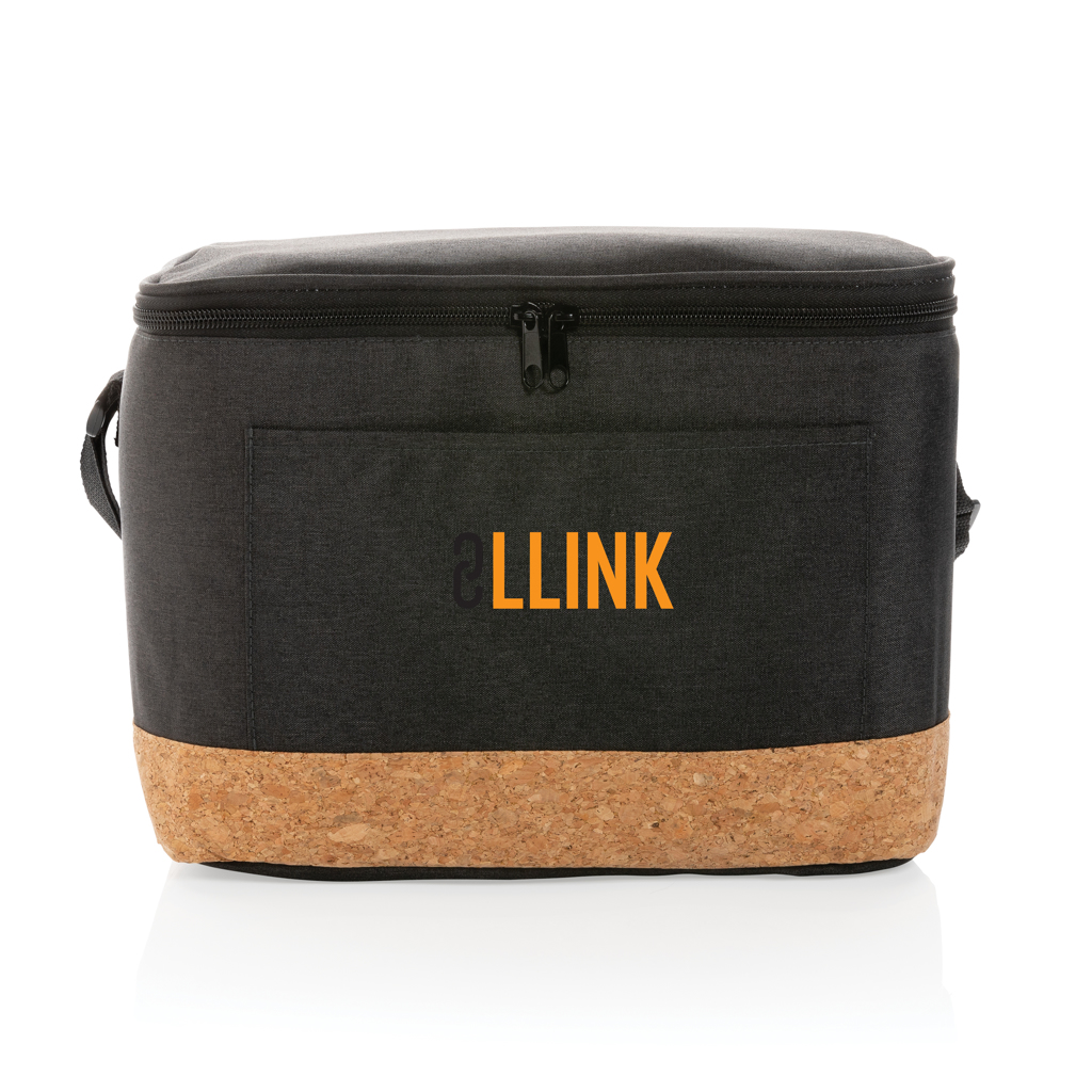 Impact AWARE™ XL RPET two tone cooler bag with cork detail - brendiran