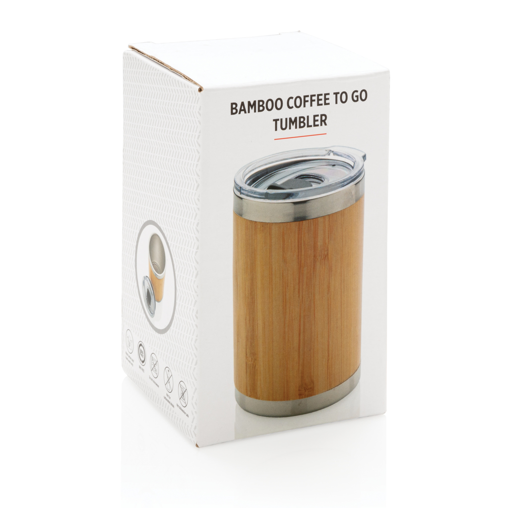 Bogota vacuum bamboo coffee mug - Ellevu Paris