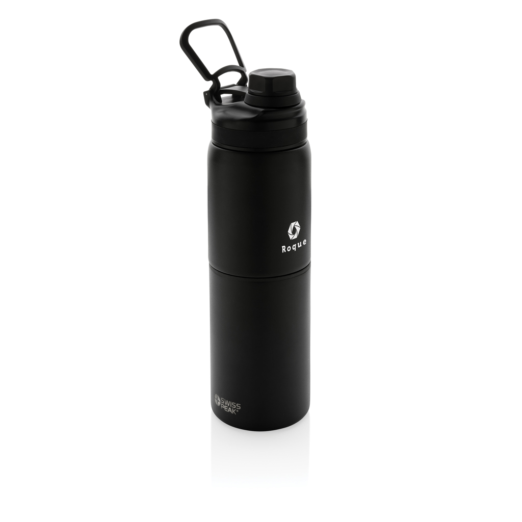 Swiss Peak  2-in-1 SS bottle with handle - brendiran