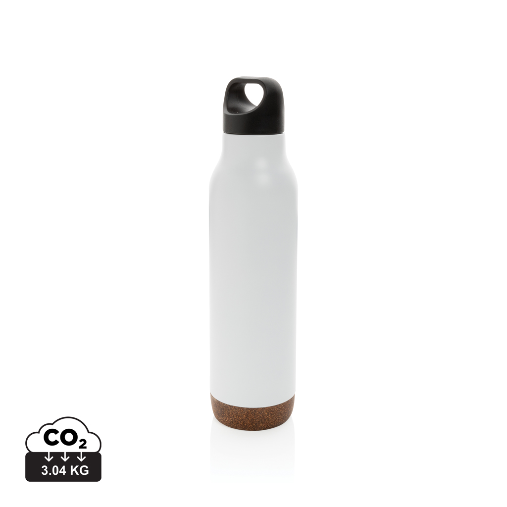 Cork Leakproof vakuum flaske, hvid