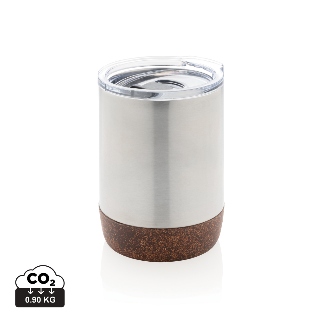 Billede af Lille Vakuum Kaffe Krus i RCS Re-stål Kork, Sølv
