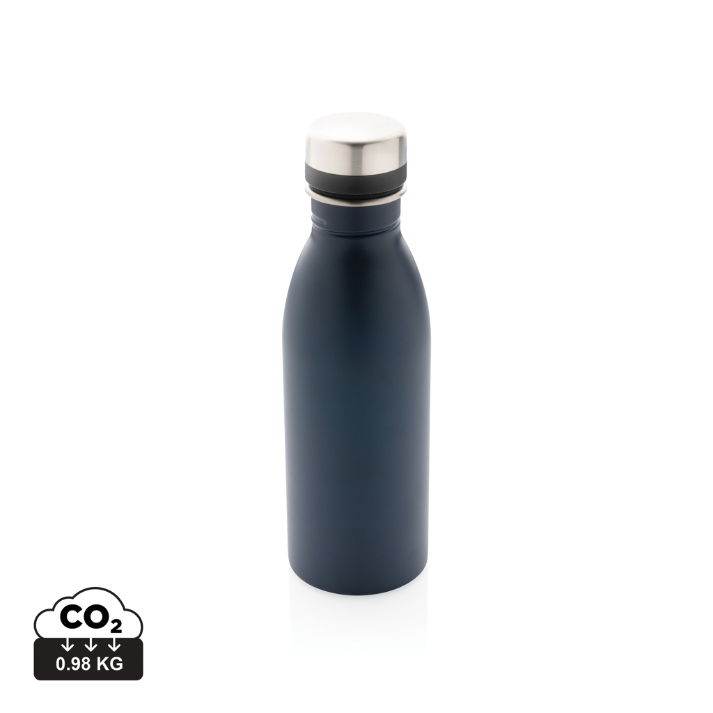 Deluxe rustfrit stål vandflaske i RCS Genanvendt, marine blå