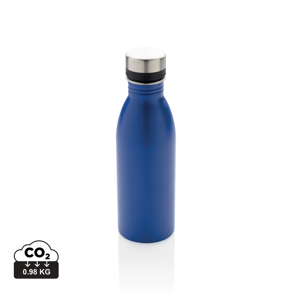 Deluxe rustfrit stål vandflaske i RCS Genanvendt, blå