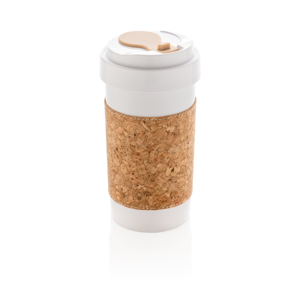 ECO PLA 400ml can with cork sleeve