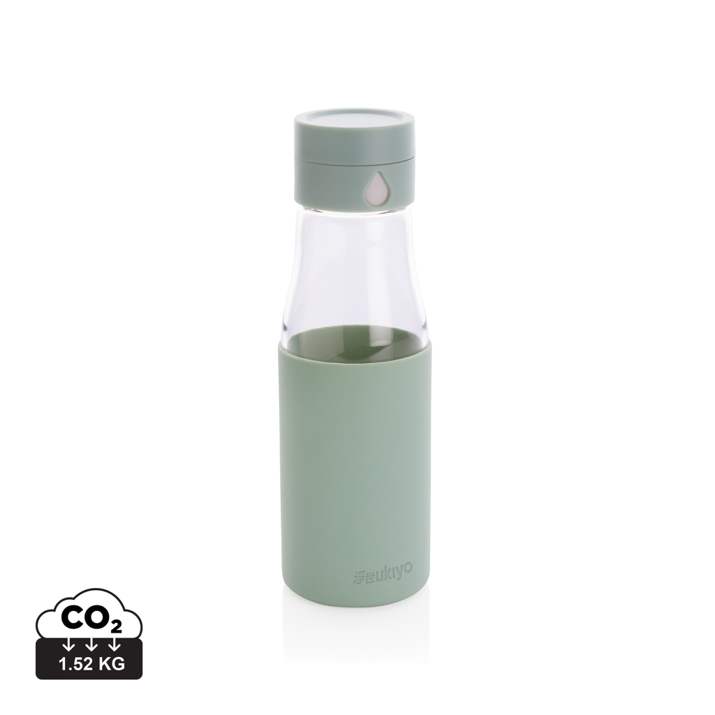 Billede af Ukiyo Glas Hydrerings Flaske med Omslag, Grøn