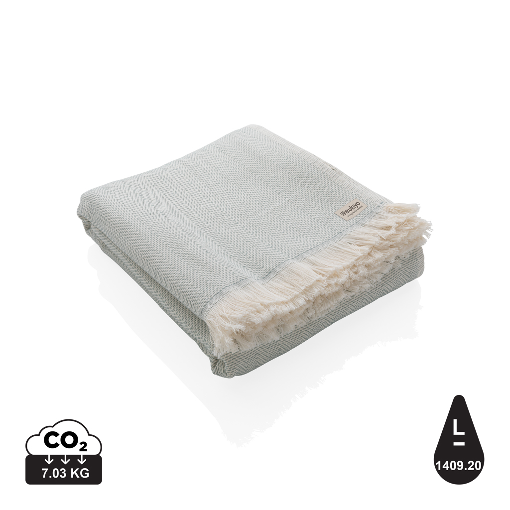 Ukiyo Hisako AWARE™ 4 Årstiders håndklæde / tæppe 100x180, grøn