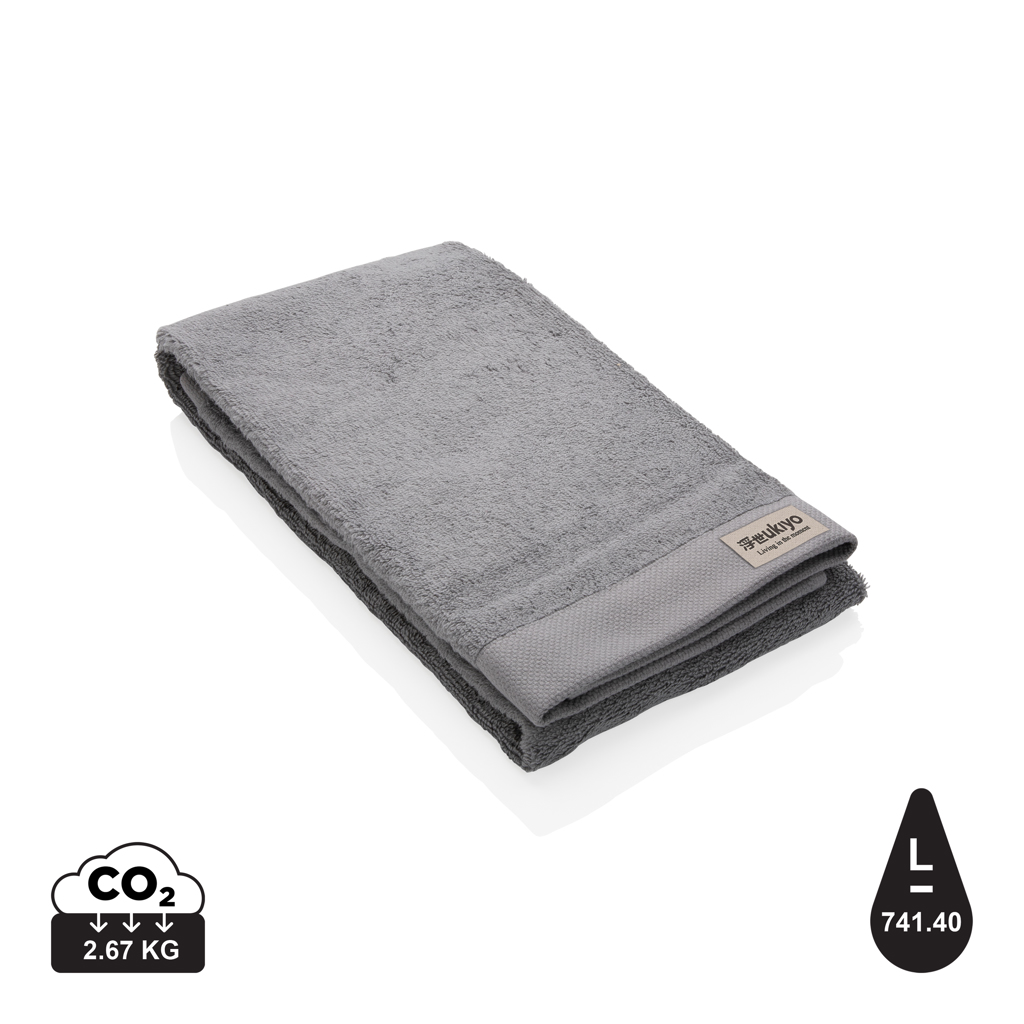 Ukiyo Sakura AWARE™ 500 gsm badehåndklæde 50 x 100cm, grå