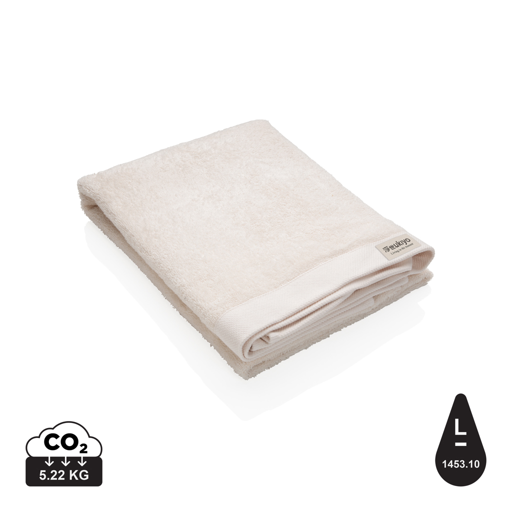Billede af Ukiyo Sakura Aware&trade; 500 gsm Badehåndklæde 70 x 140cm, Hvid