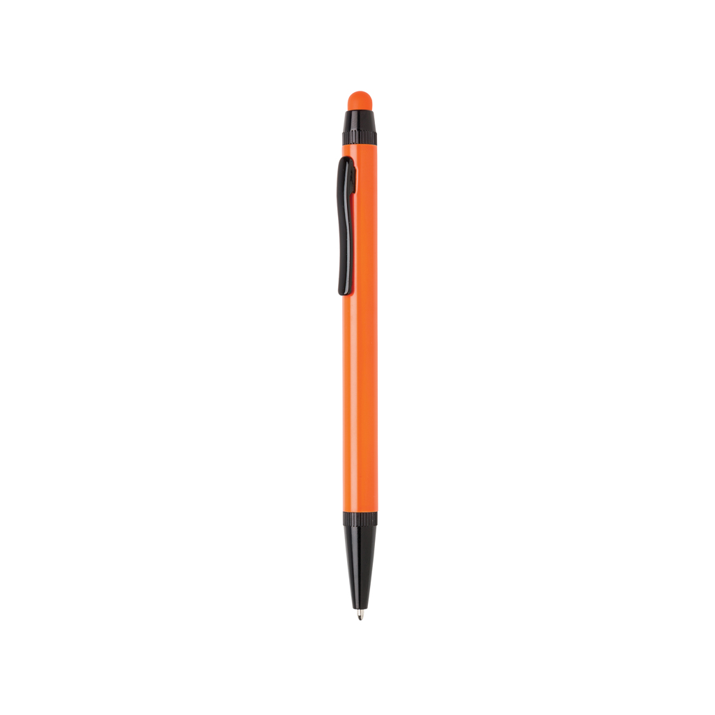 Tynd aluminiums stylus pen, appelsin