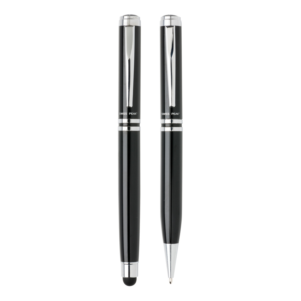 Set stylos publicitaires - Set stylos exécutif Swiss Peak - 1