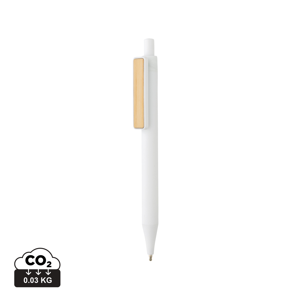 Billede af GRS Rabs pen med Bambusclip, Hvid