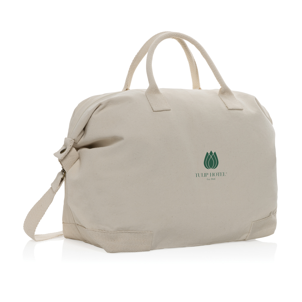 Kezar AWARE™ 500 gsm recycled canvas deluxe weekend bag - brendiran