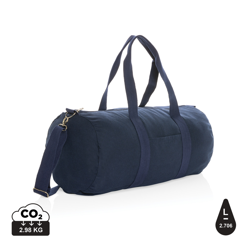Impact Aware™ 285gsm rcanvas duffel taske, ufarvet, marine blå