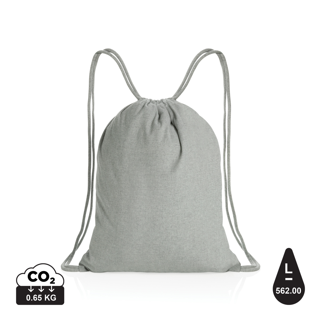 Impact AWARE™ snøre rygsæk i genanvendt bomuld 145gr, grå