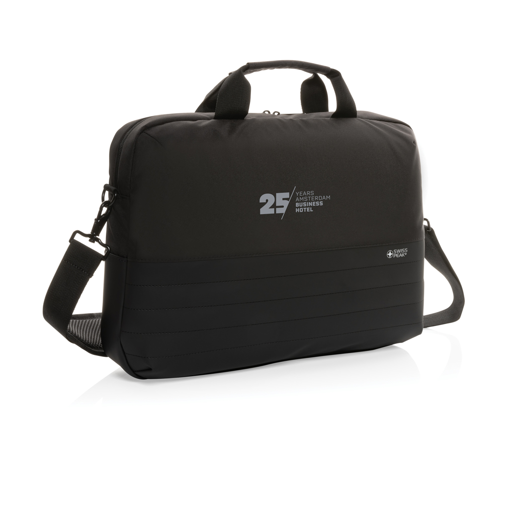 Swiss Peak AWARE™ RFID 15.6'' laptop bag - brendiran