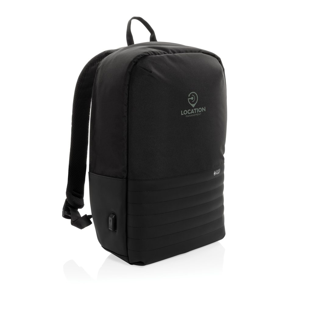 Swiss Peak AWARE™ RFID anti-theft 15'' laptop backpack - brendiran