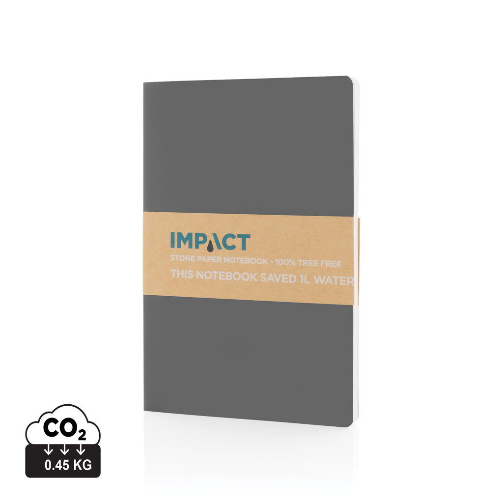 Impact softcover stenpapir A5 notesbog, stenkul