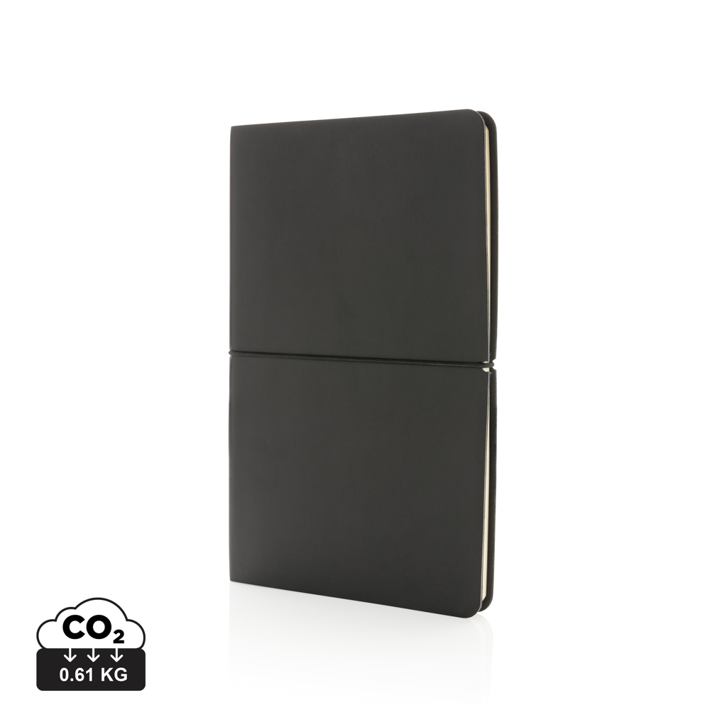 Moderne luksus softcover A5 notesbog, sort