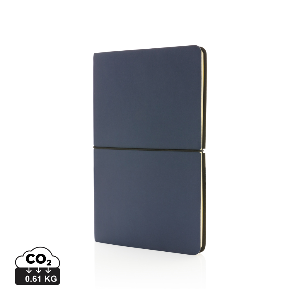 Moderne luksus softcover A5 notesbog, marine blå