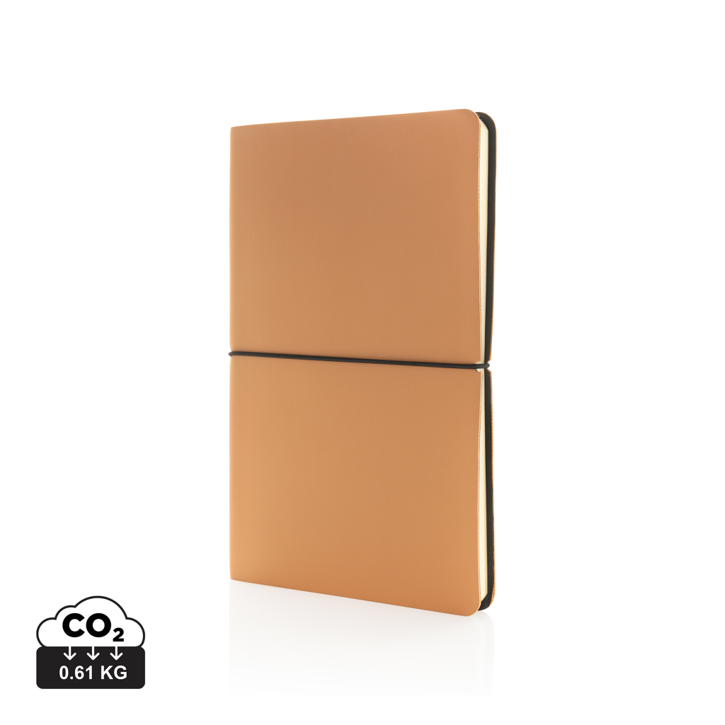 Moderne luksus softcover A5 notesbog, brun