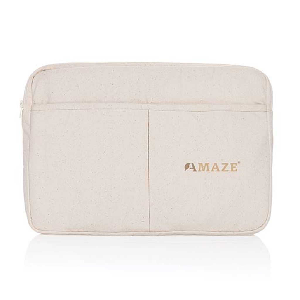Laluka AWARE™ recycled cotton 15.6 inch laptop sleeve - brendiran