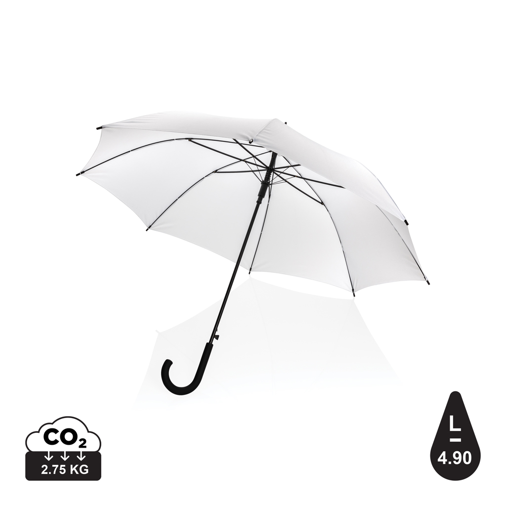 23" Impact AWARE™ RPET 190T standard auto åben paraply, hvid