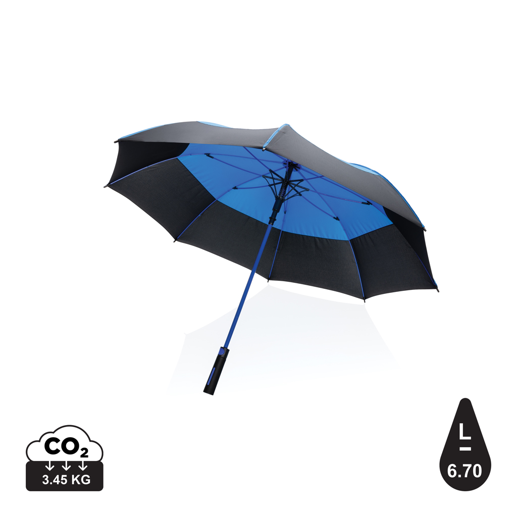 Billede af 27" Impact Aware&trade; Rpet 190t Auto Åben Stormsikker Paraply, blå