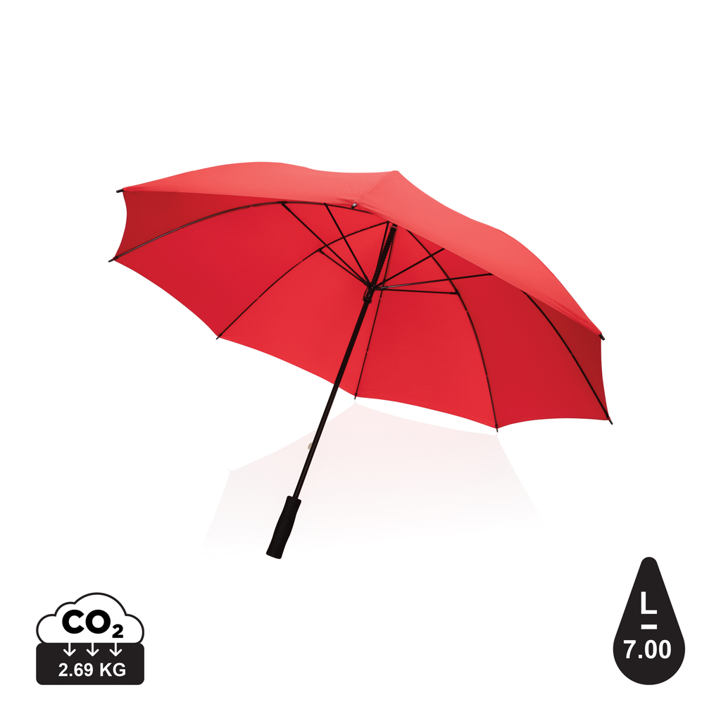 Se 30" Impact Aware&trade; Rpet 190t Storm Sikker Paraply, rød hos Hertels Boresko