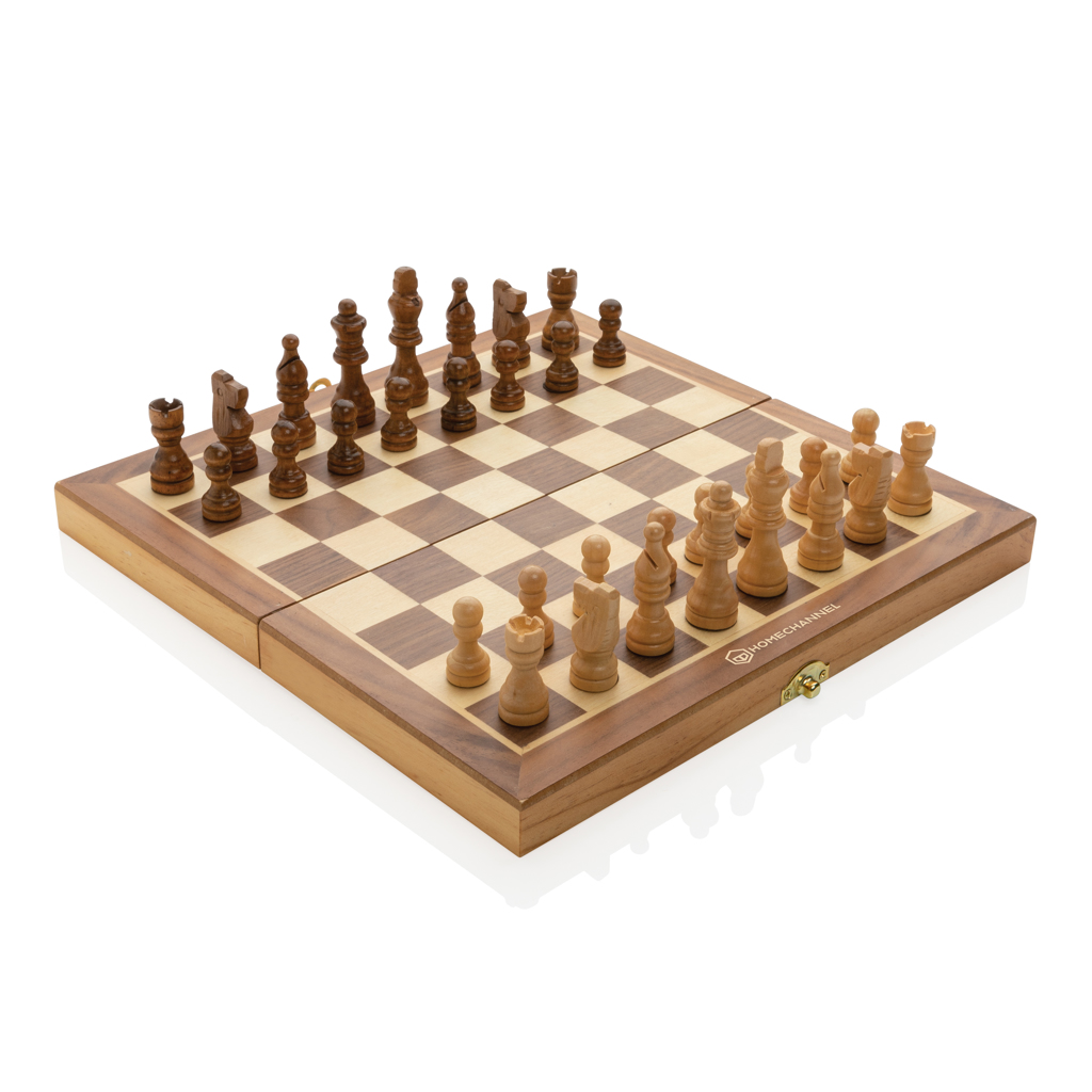 Luxury wooden foldable chess set - brendiran