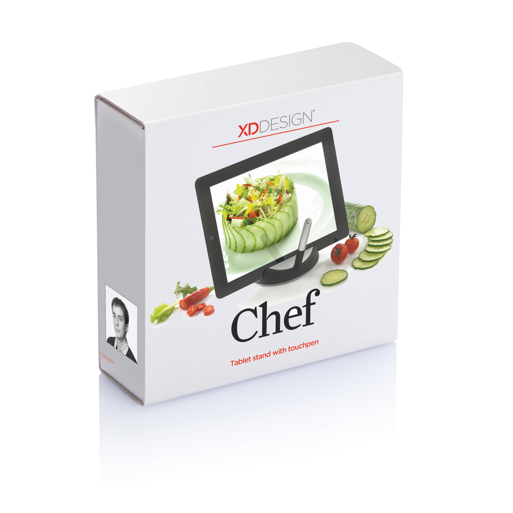 Accessoires cuisine publicitaires - Support à tablette avec stylet Chef - 4