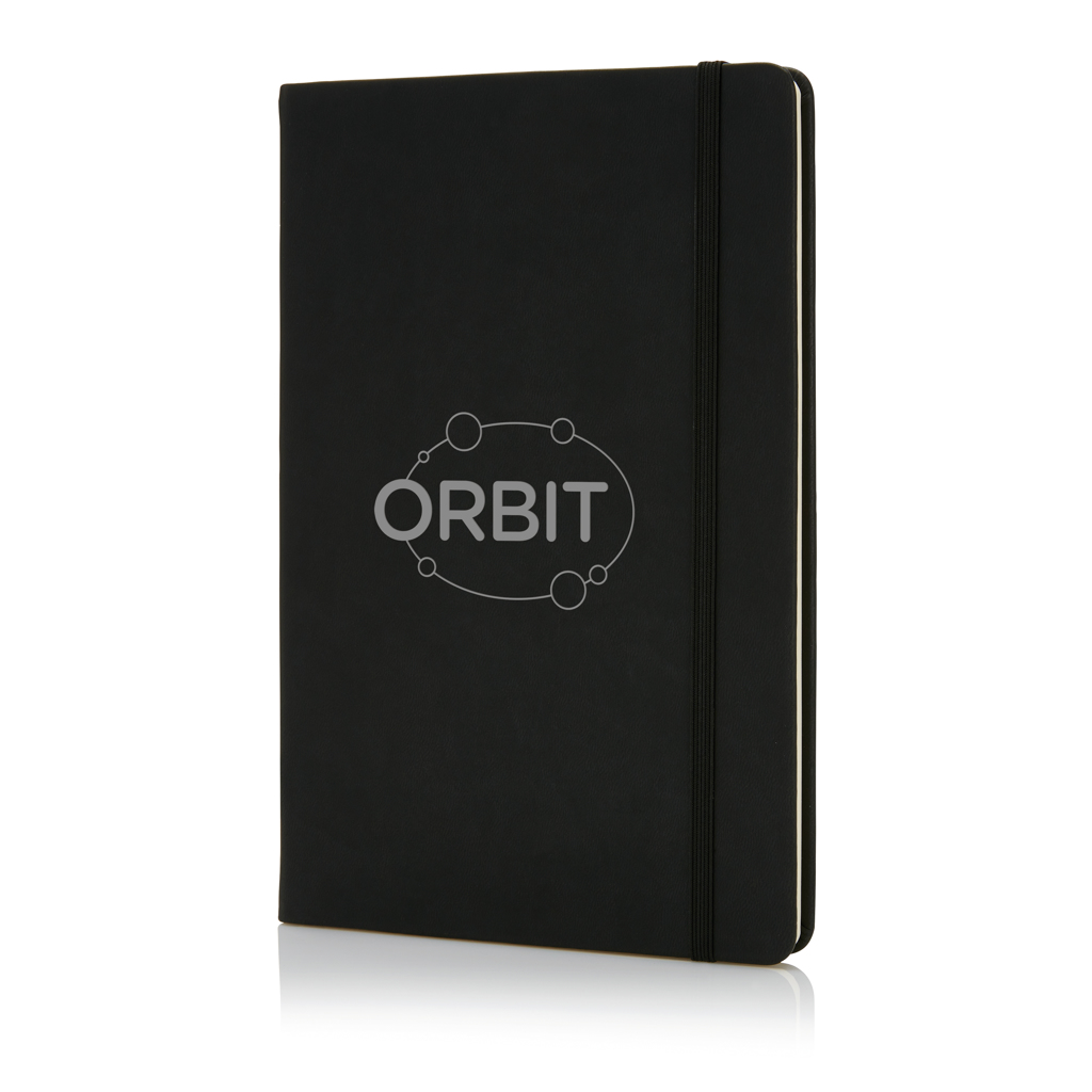 Deluxe hardcover PU A5 notebook - brendiran