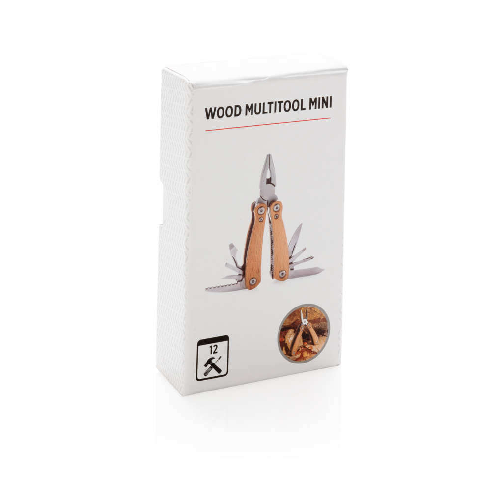 Outils multi-fonctions publicitaires - Mini-outil multifonctions Wood - 2