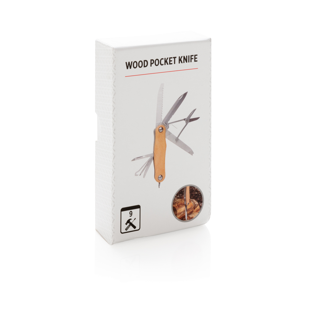 Couteaux de poche publicitaires - Couteau de poche Wood - 2