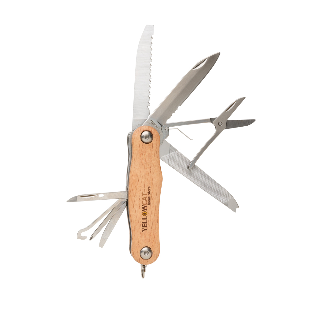 Couteaux de poche publicitaires - Couteau de poche Wood - 5