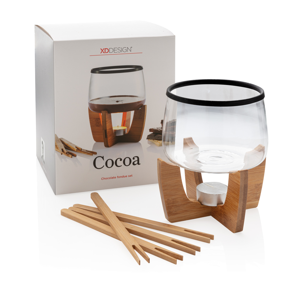 Accessoires cuisine publicitaires - Set à fondue au chocolat Cocoa - 8