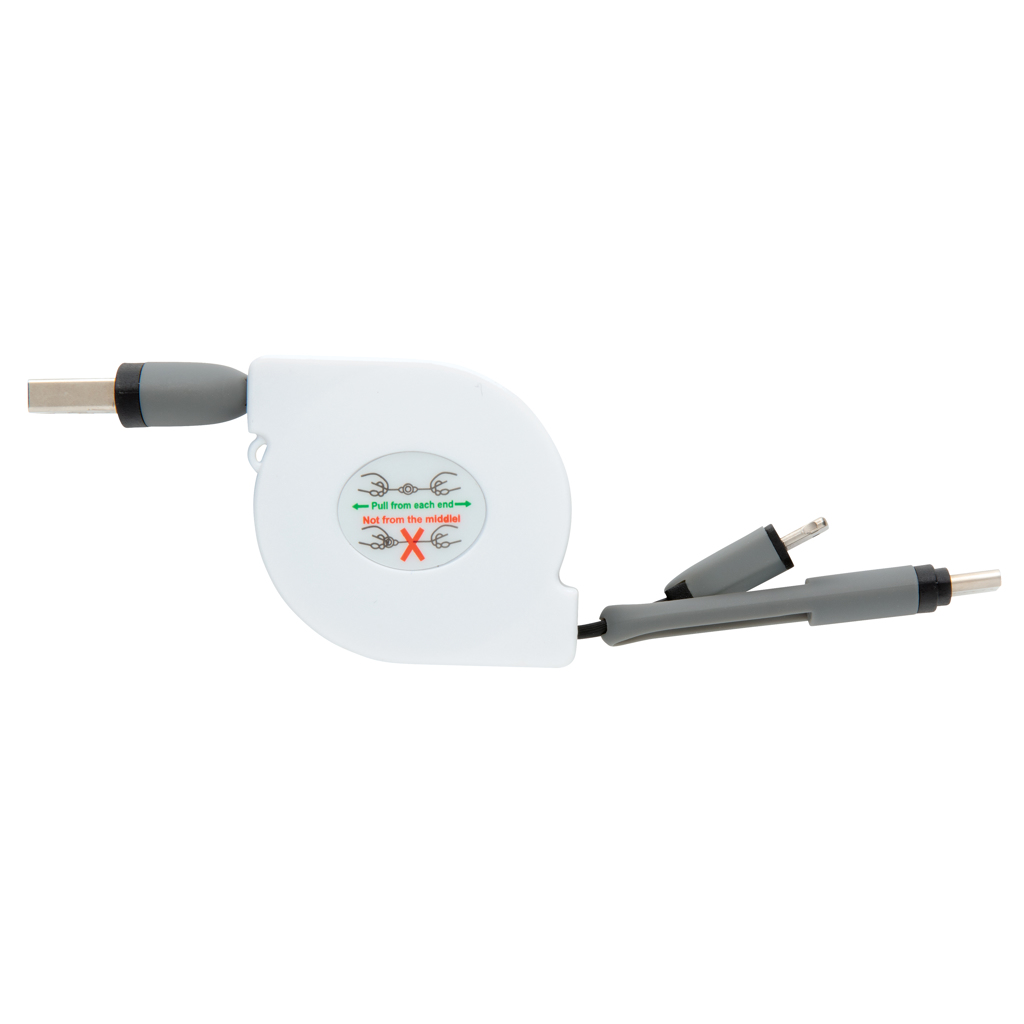 Advertising Connectors & Cables - Câble rétractable 3 en 1 - 2