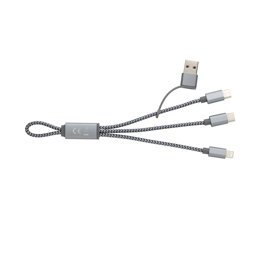 Connecteurs & Câbles publicitaires - Mini câble tressé 4 en 1 - 2