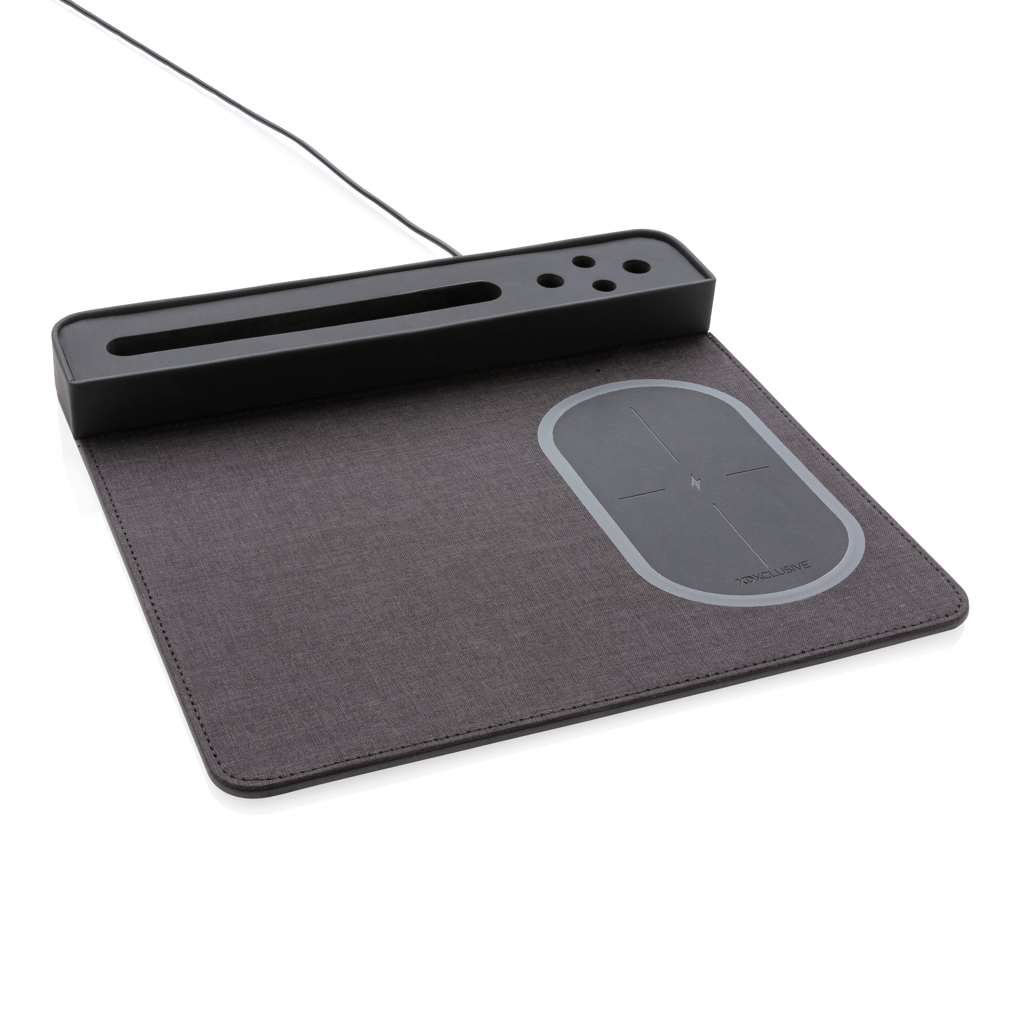 Chargeurs sans fil publicitaires - Tapis de souris Air avec chargeur à induction 5W - 0