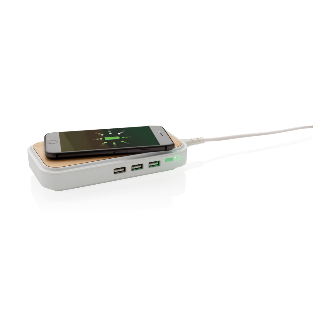 Advertising Wireless chargers - Chargeur à induction 5W en bambou - 1