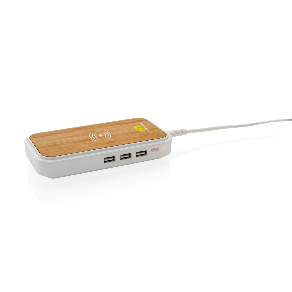 Advertising Wireless chargers - Chargeur à induction 5W en bambou - 4
