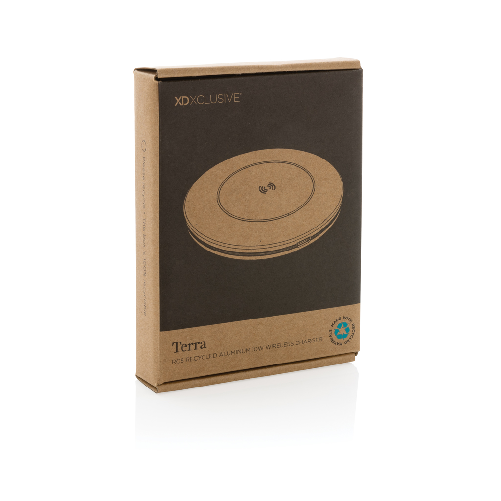 Terra RCS recycled aluminum 10W wireless charger