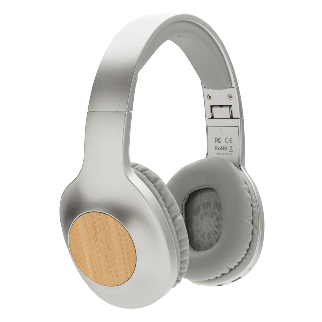 Advertising Headphones - Casque audio en bambou Dakota - 1
