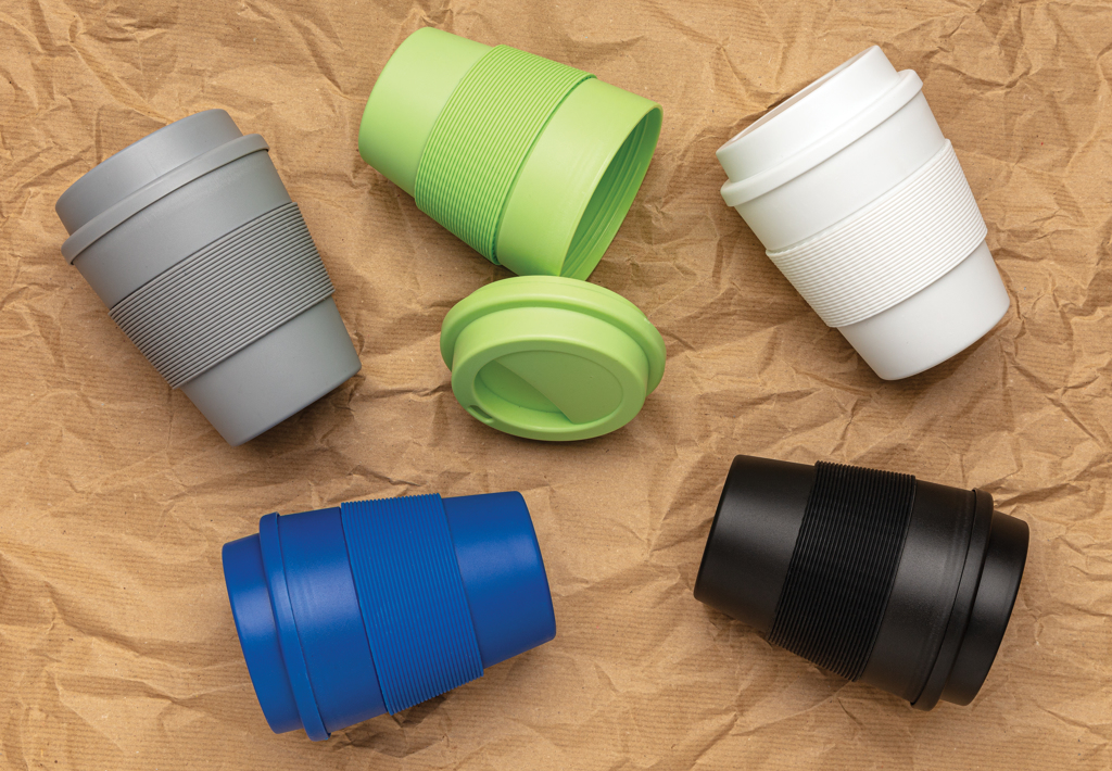 Mugs publicitaires - Mug en PP recyclable avec couvercle à vis 350ml - 5