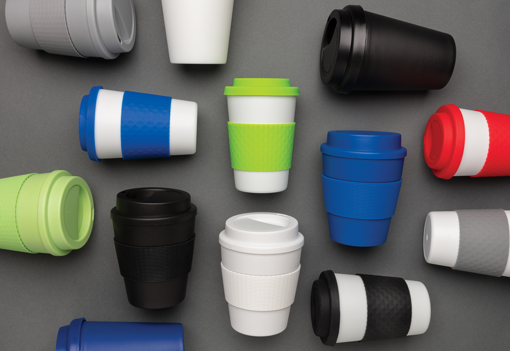 Mugs publicitaires - Mug en PP recyclable avec couvercle à vis 350ml - 6