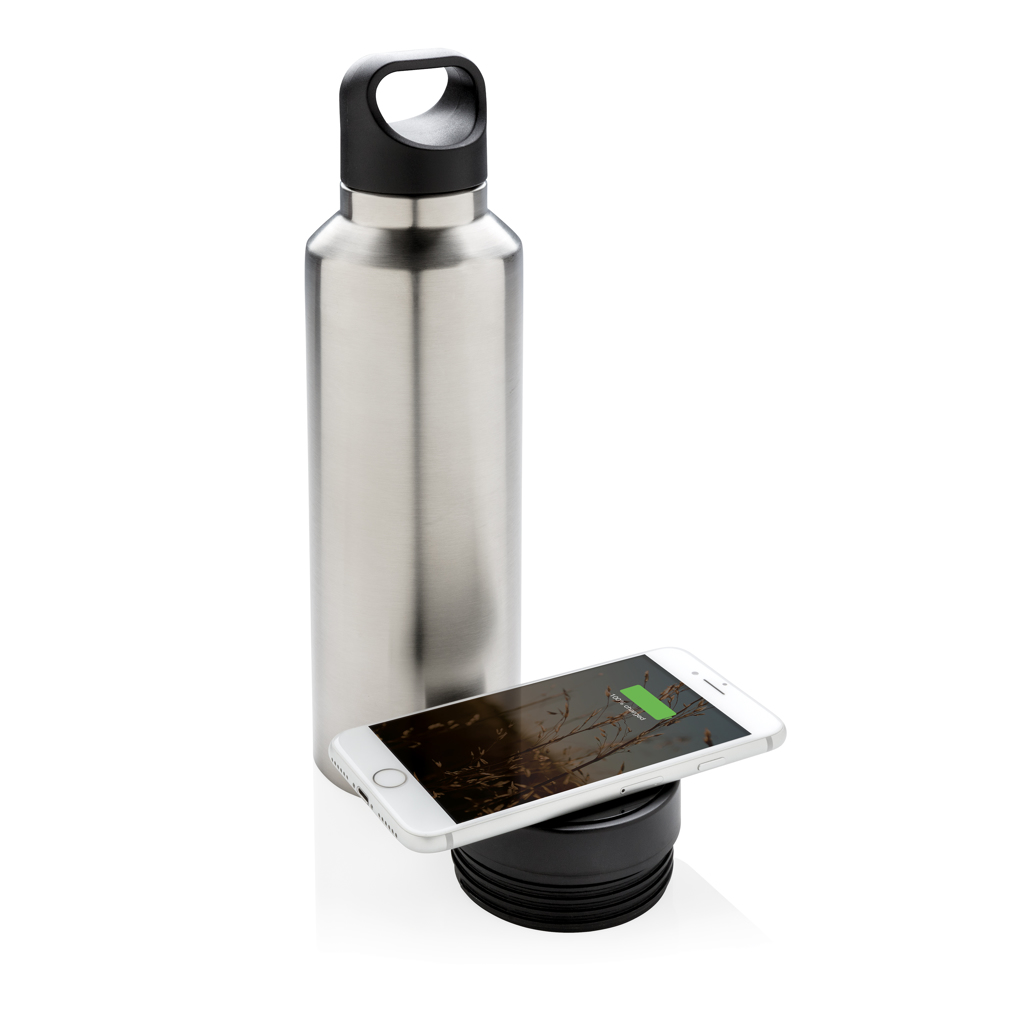 Advertising Tech Beverage Items - Bouteille isotherme avec chargeur à induction - 1