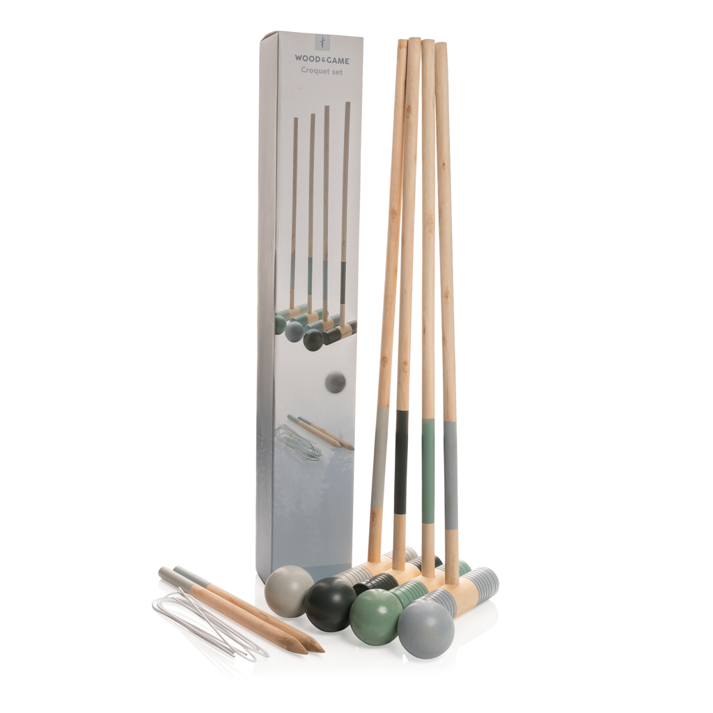 Juego croquet de madera