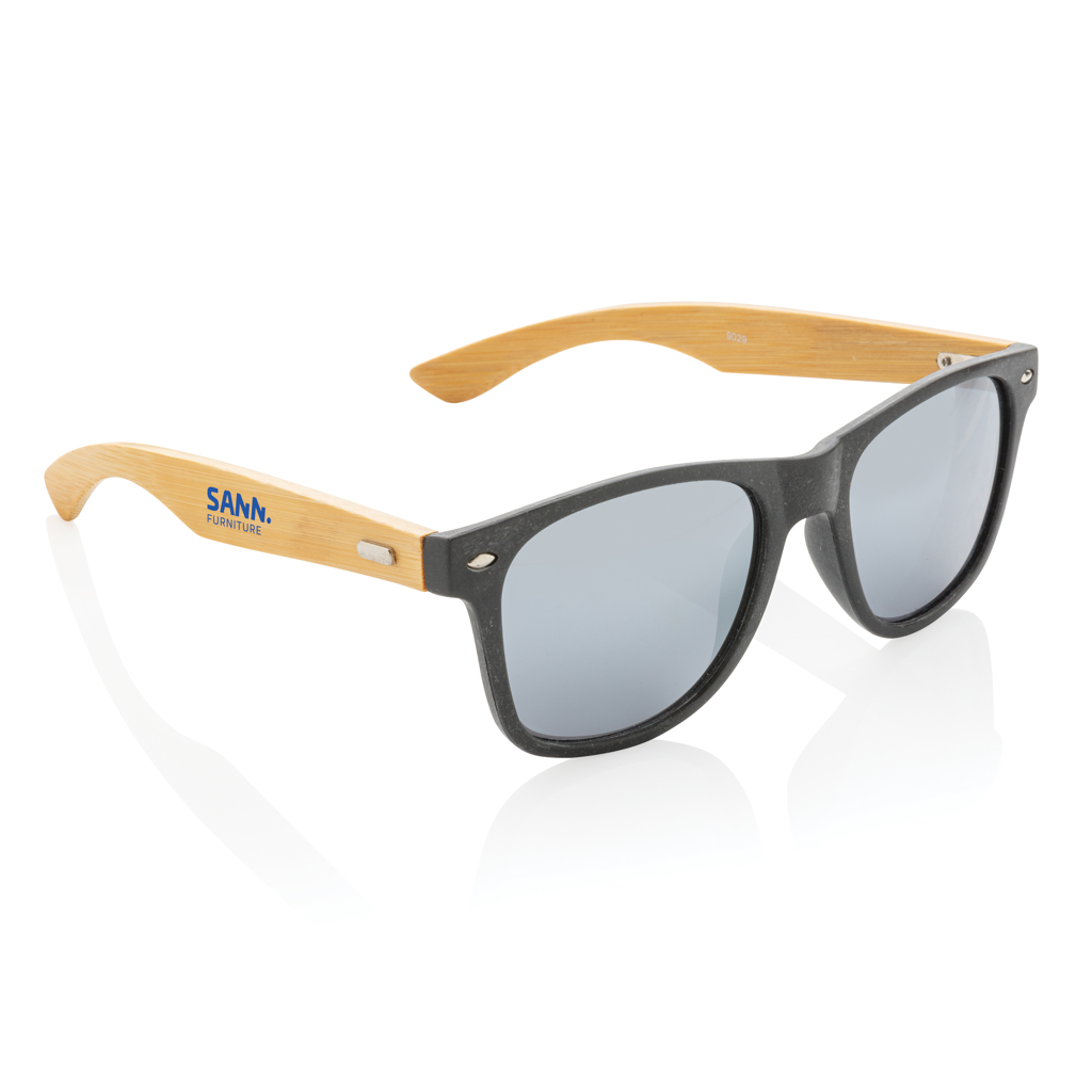 Advertising  - Sunglasses in straw fiber and bamboo - 3